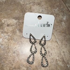 Silver earrings. Never worn, received as a gift!